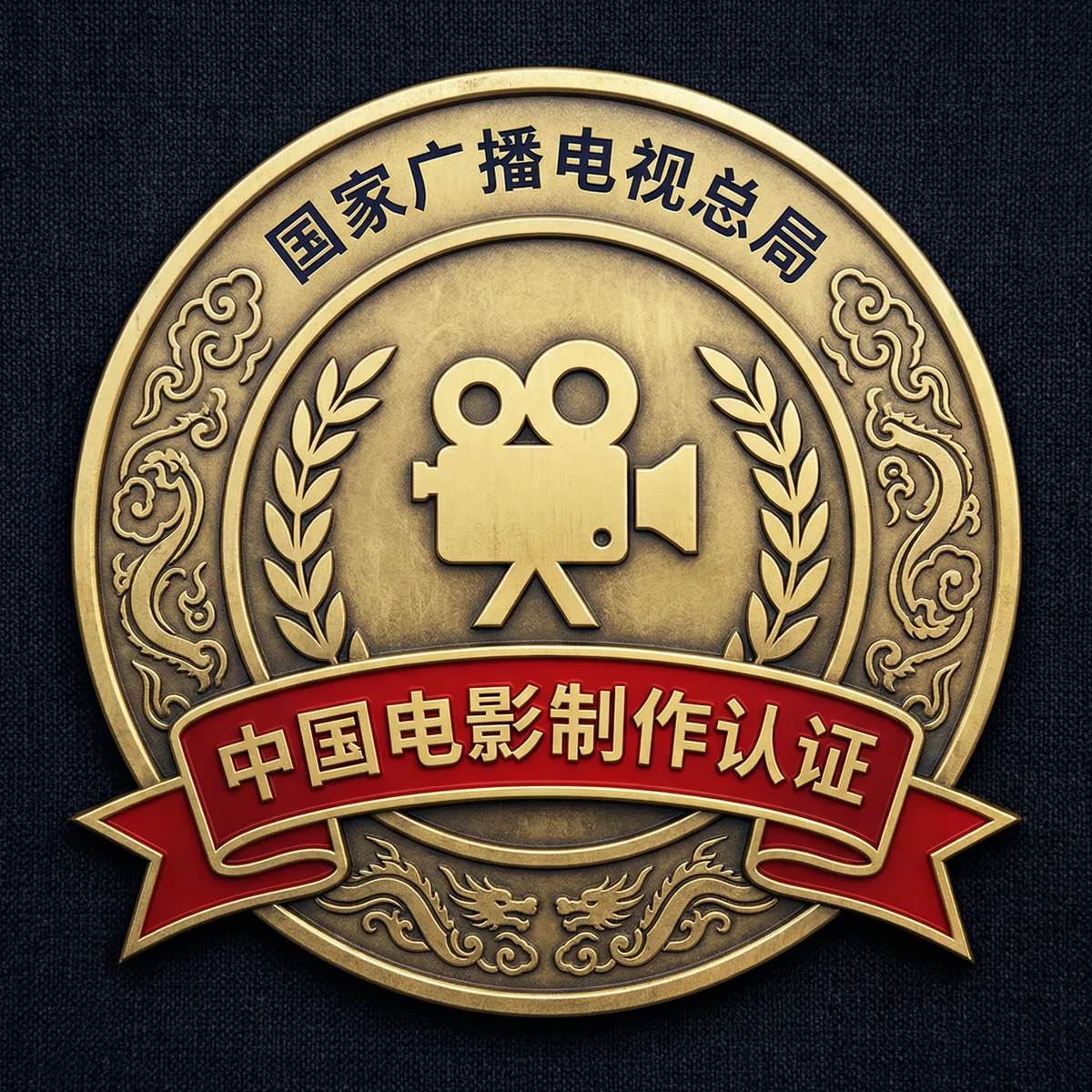 芒果视频影视制作许可证徽章-国家广播电视总局颁发